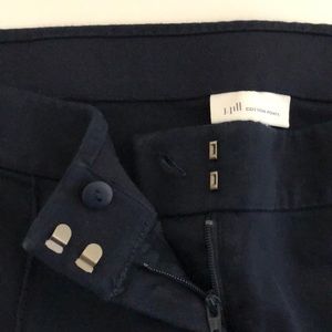 J. Jill Cotton Knit Ponte Crop Pant - NAVY